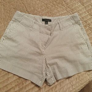 Ann Taylor Black and White Bermuda Shorts